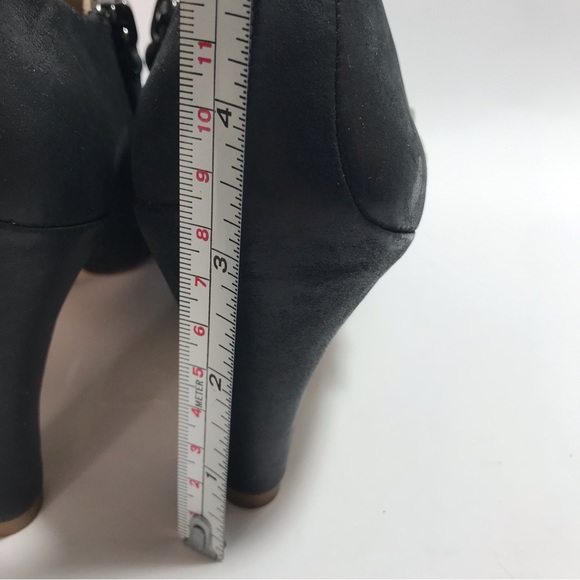 ECCO Women's Black Heeled Leather Booties Size 35 NIB - Picture 10 of 15